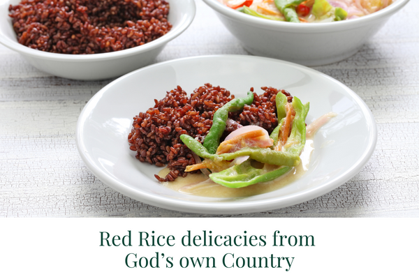 Traditional Kerala Dishes Featuring Red Rice and Local Spices